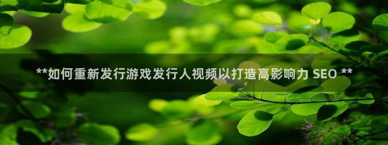 天辰平台建 411o31 天辰：**如何重新发行游戏发行人视频以打造高影响力 SEO **