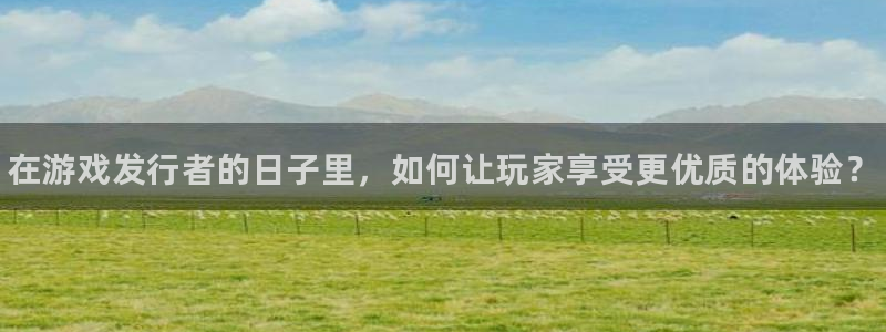 天辰平台登录地址在哪里改：在游戏发行者的日子里，如何让玩家享受更优质的体验？